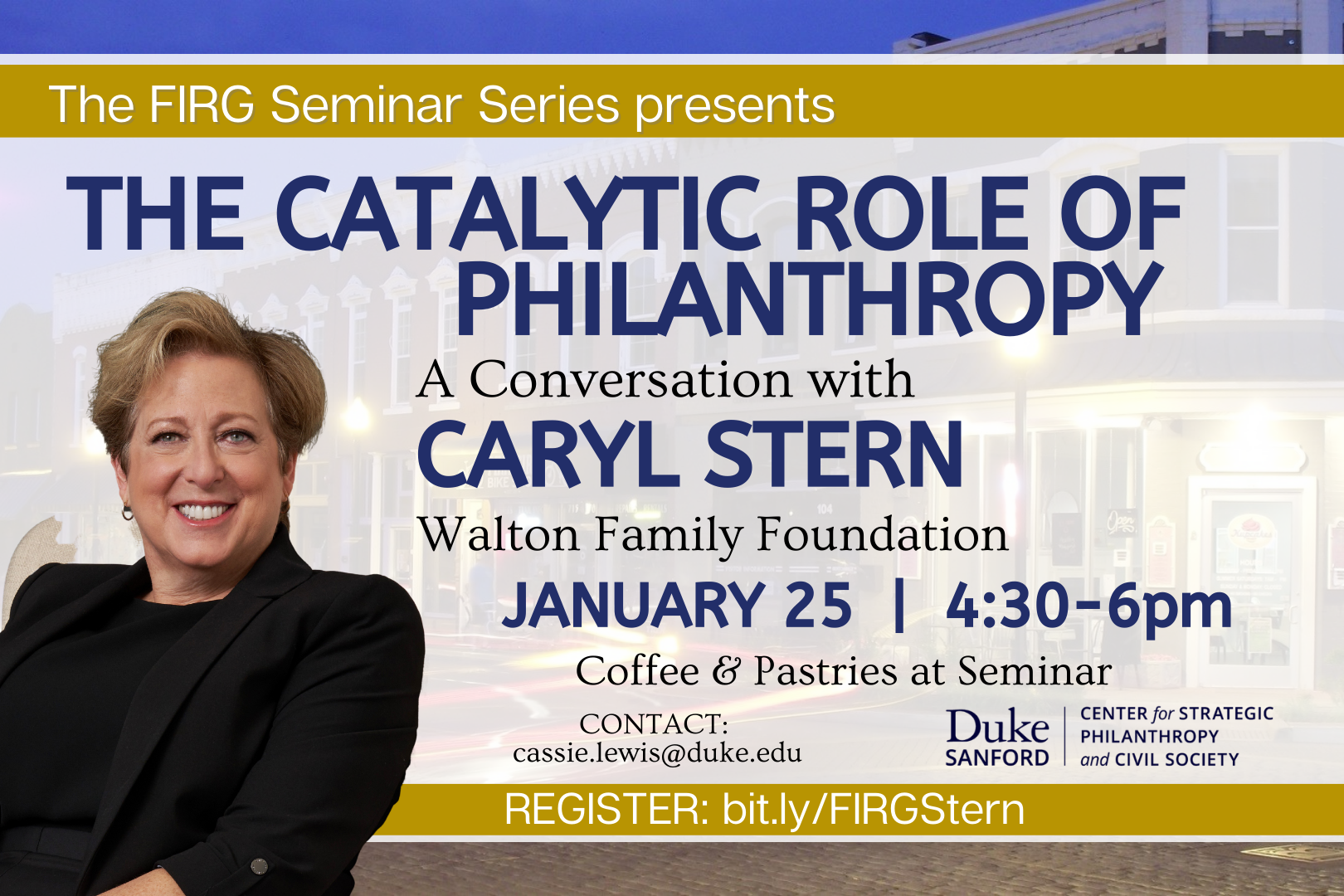 FIRG seminar featuring Caryl Stern